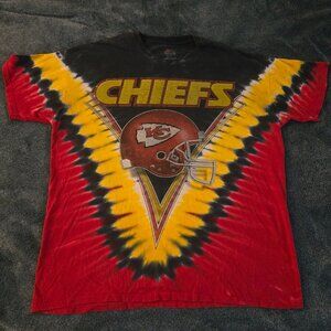 Vintage Majestic Kansas City Chiefs Tie Dye Tee Very Clean Size XXL